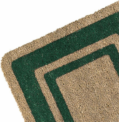Zerbino Cocco Naturale Bordo Decorativo Retro Antiscivolo - Tappeto Ingresso Esterno