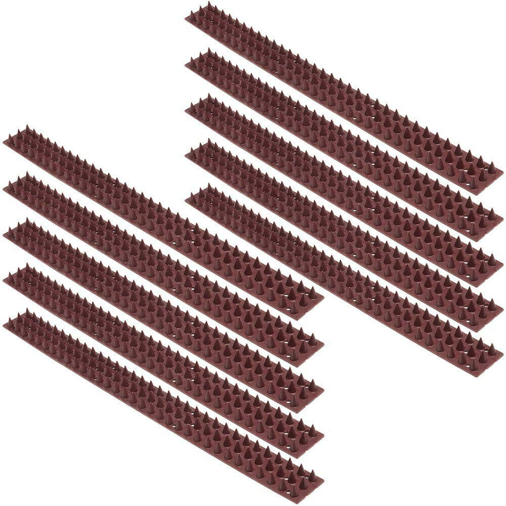 Dissuasori Piccioni Professionali 5 Metri - 10 Strisce Plurispillo Plastica Anti Uccelli Colombi per Balcone Terrazza Grondaia