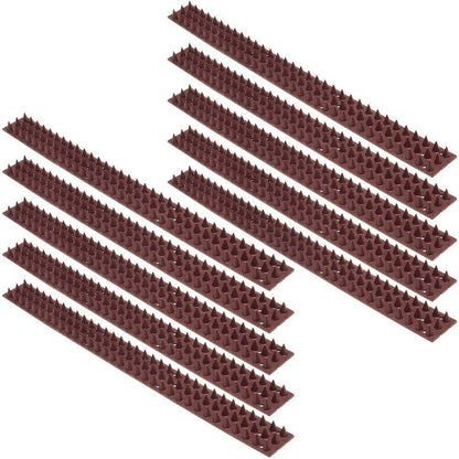 Dissuasori Piccioni Professionali 5 Metri - 10 Strisce Plurispillo Plastica Anti Uccelli Colombi per Balcone Terrazza Grondaia