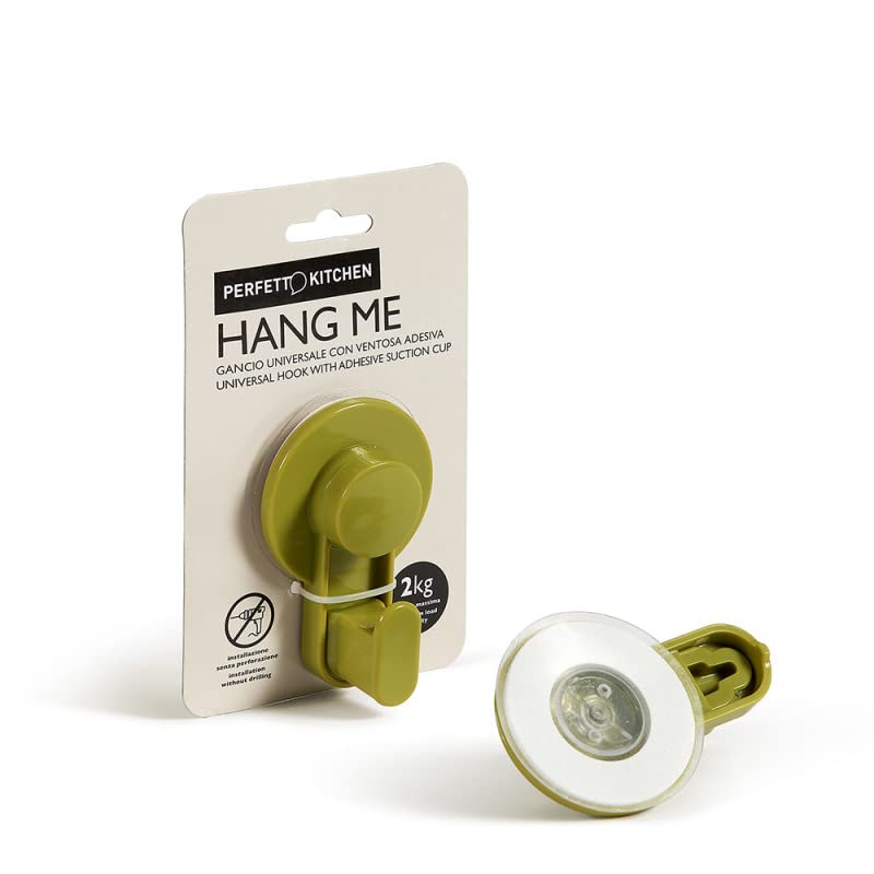 Perfect Kitchen Hang Me Universal Hook with Adhesive Suction Cup, Maximum Load 2 kg - 1 piece…