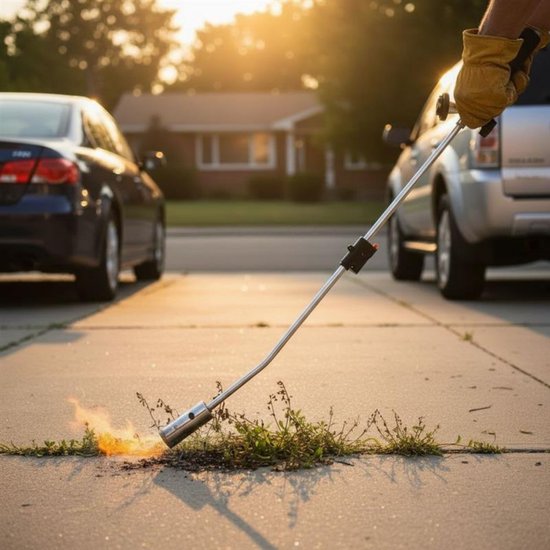 Kinzo Brucia Erbacce da Giardino 80 cm – Cannello a Gas con Accensione Piezoelettrica