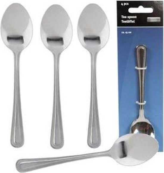 Set 12 Cucchiaini Tè Acciaio Inox 18/10 15cm Premium