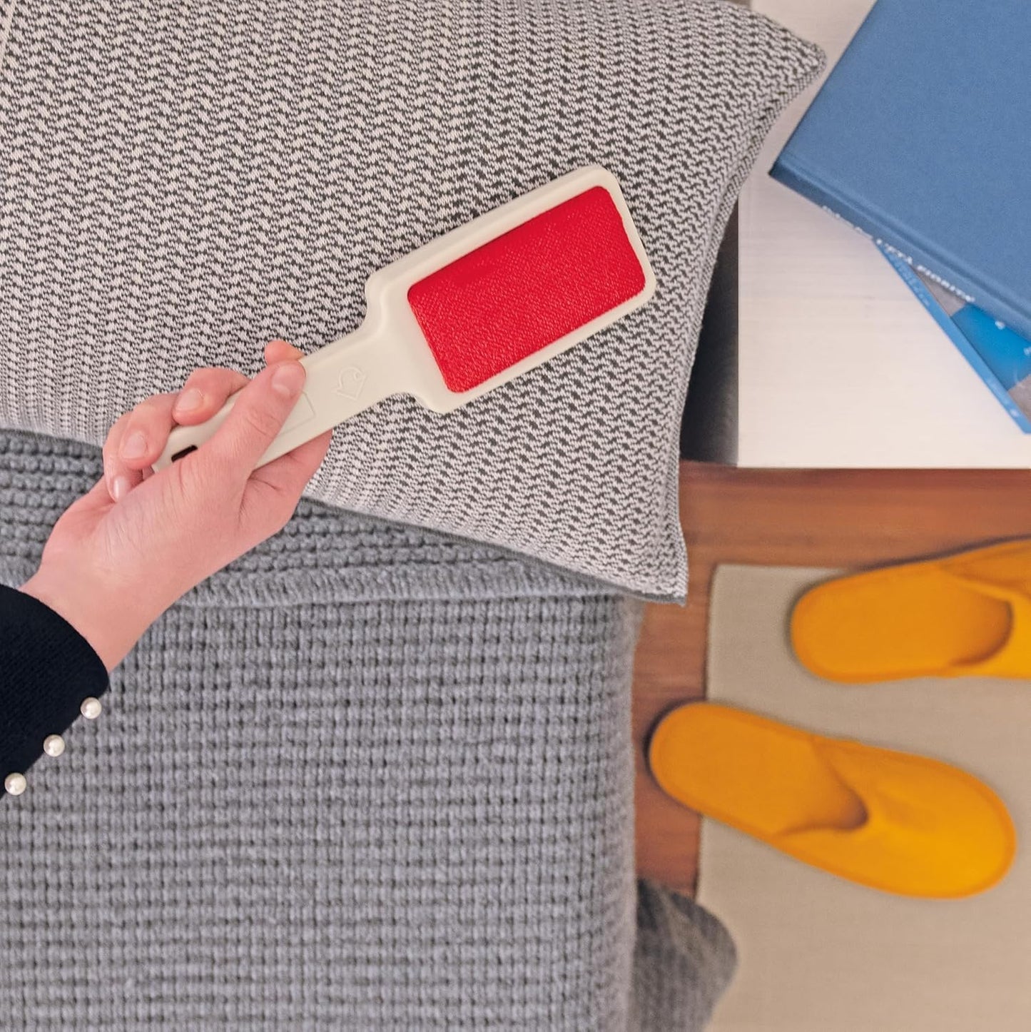 FercasaShop® Cleaning Brush Set, Velvet Brush and Adhesive Brush 60 Sheets, for Clothes, Sofas and Carpets