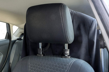 Appendiabiti Auto Dunlop  - Gruccia Universale per Poggiatesta in Acciaio Cromato