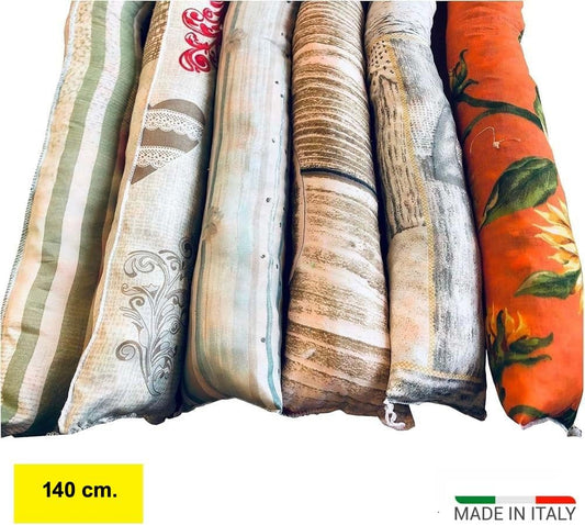 Boudin de porte rembourré de 140 cm - Fabriqué en Italie