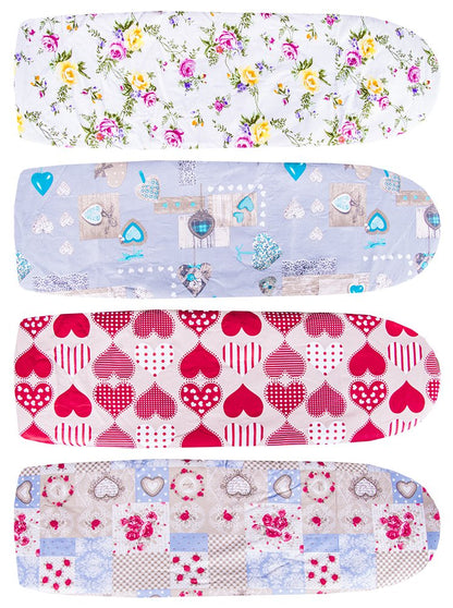 Euronovità EN-01156 Professional Ironing Board Cover, Universal Ironing Board Cover, Polycotton, Multicoloured, 158 x 60 x 2 cm
