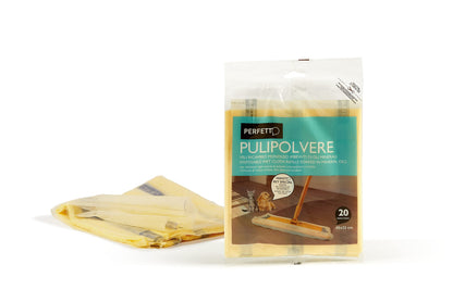 Il Pulipolvere Confezione Ricambi da 20 Retine, cm 45X22, Giallo