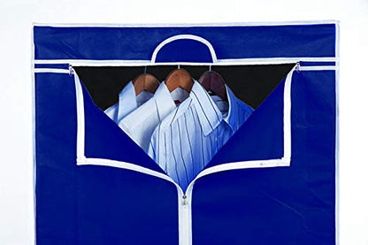 alpina - TNT Fabric Wardrobe Camping Clothes Hanger 75 x 50 x 160 cm Blue