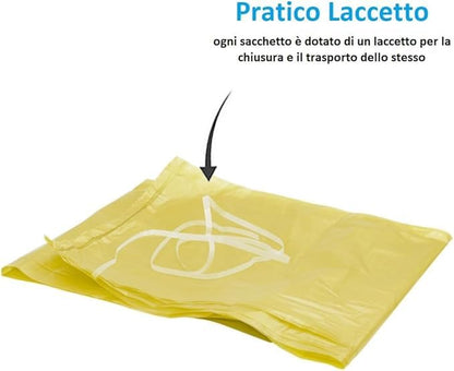 350 sacs poubelle transparents 70 x 110 cm 110 L - 35 rouleaux de 10 sacs pour la collecte sélective des déchets