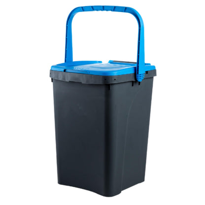 Pattumiera per Raccolta Differenziata, Apertura a Libro, Flessibile e Indeformabile, Resiste a Tutte le Temperature, Ideale per Interno ed Esterno, Capacità 50 L, Made in Italy