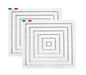 2 SETS OF PLASTIC SHOWER STEPS CM. 60x60 WHITE