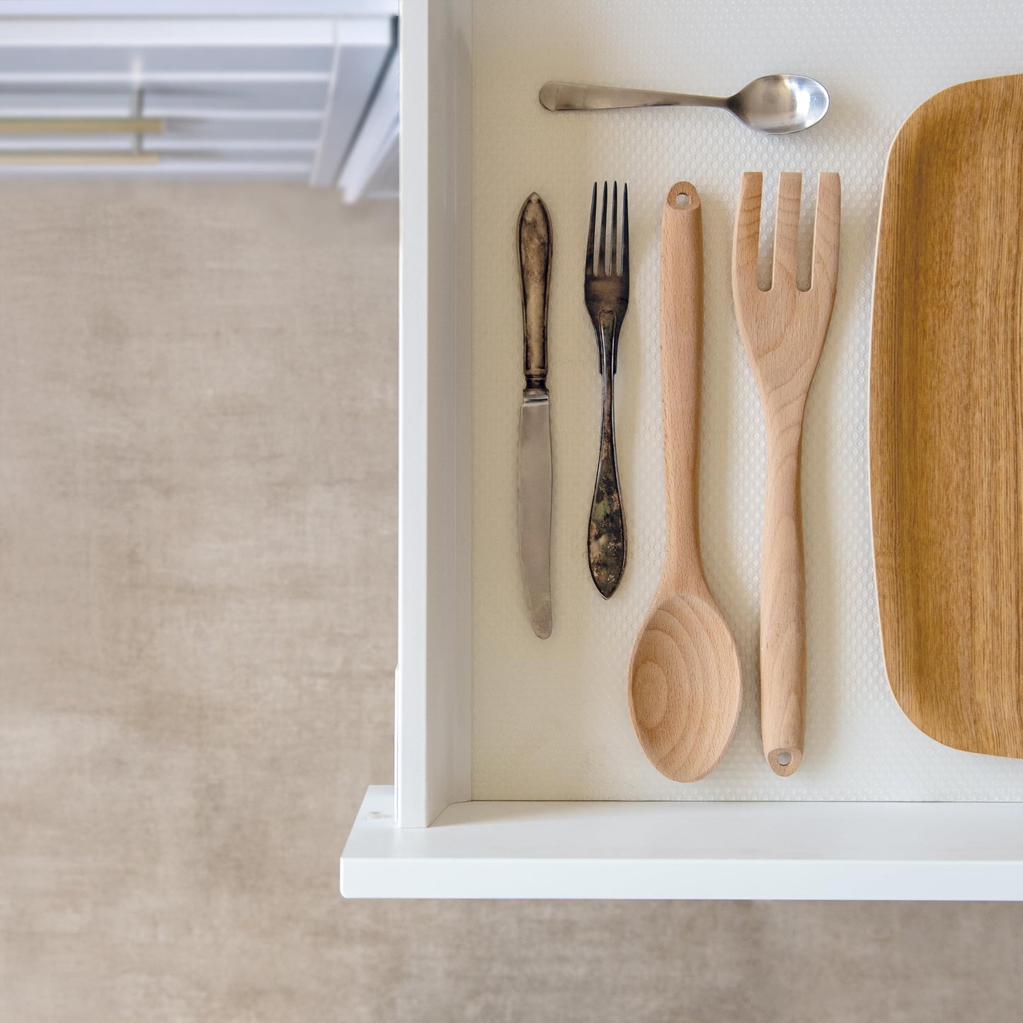 TAPPETINO PER CASSETTI/MENSOLE CUCINA cm. 50x150 - trasparente