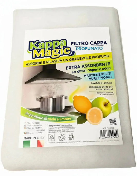 Filtro Cappa Cucina Profumato 40x80 cm, Filtro per Cappe Aspiranti Universale e Ritagliabile Assorbente