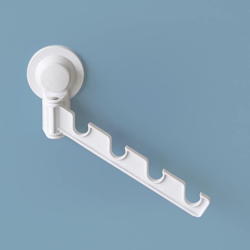 Space-Saving Coat Hanger with Adhesive Suction Cup