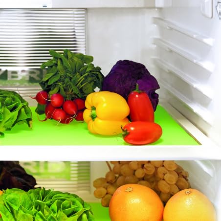 FercasaShop® Refrigerator Mat, Anti-Mold, Breathable, Washable and Reusable, 33x100 cm, Green
