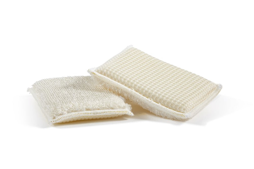 Éponge en fibre de bambou écologique, lot de 2.