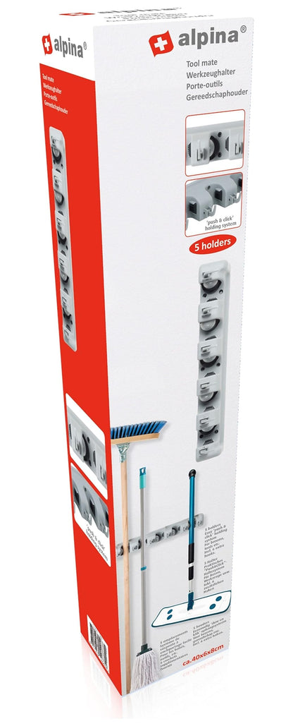 Supporto da parete per attrezzi da giardino