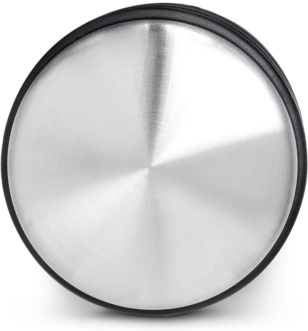 Fermaporta Blocca Porte in Acciaio Inox - Fermaporta da Pavimento con Gomma Antigraffio 1.1kg