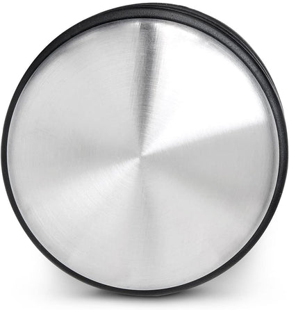 Fermaporta Blocca Porte in Acciaio Inox - Fermaporta da Pavimento con Gomma Antigraffio 1.1kg