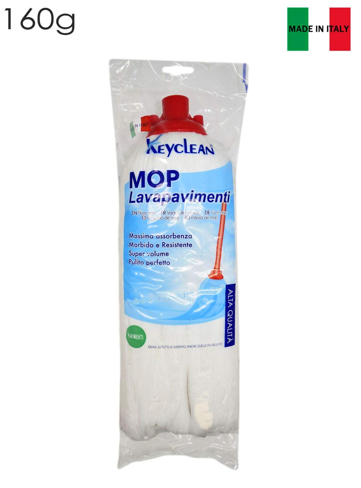 Mop Lavapavimenti 160gr - Mocio Ecologico Professionale Viscosa e Poliestere