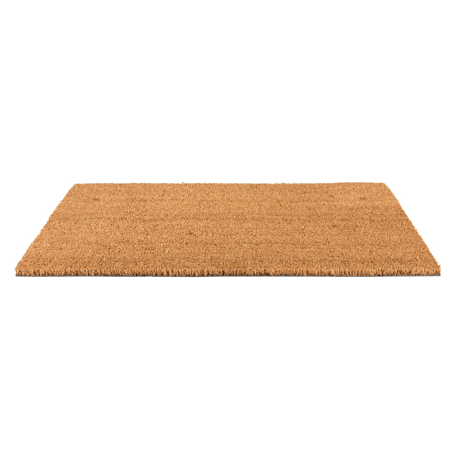 Zerbino Greggio da Interno in Fibra di Cocco, Tappeto con Fondo in PVC Antiscivolo, Robusto e Resistente, Elevata Capacità di Assorbenza, Spessore di 14 mm, Colore Beige