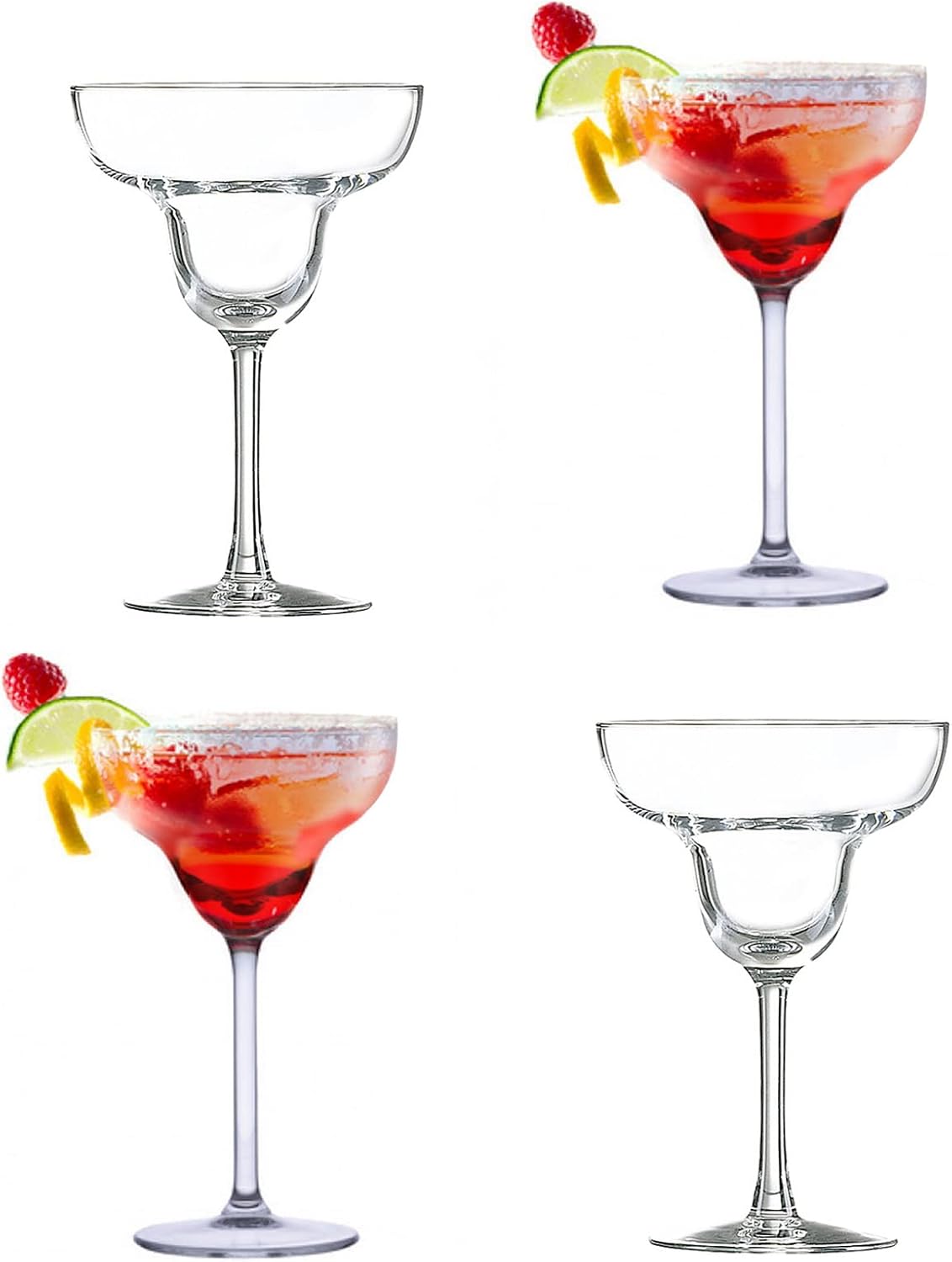 Verres à gin Alpina grand format, 730 ml, lot de 4 verres à gin tonic, verres à cocktail style Copa, verres à G&amp;T, cadeau idéal pour les fêtes, la maison, le bar, le pub, le restaurant, verres à pied