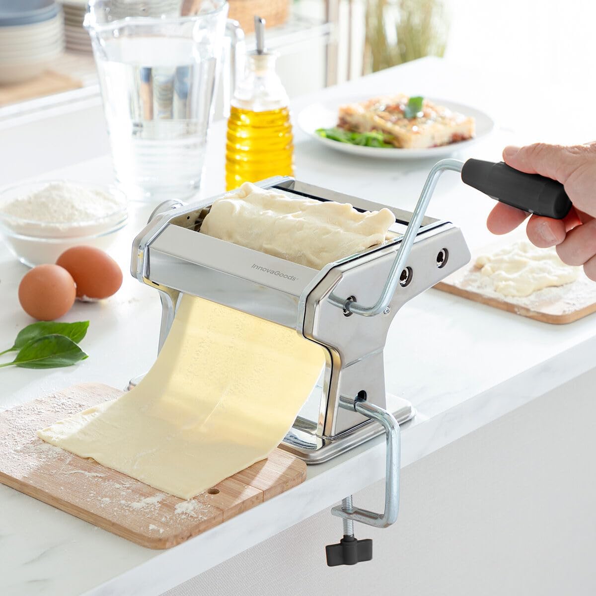 Macchina per Pasta Fresca Manuale InnovaGoods – 3 in 1