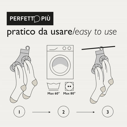 Molletta Clip Accoppia Calzini 3 Pz.