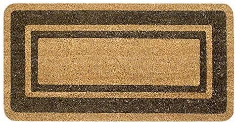 Coconut doormat with colored edge