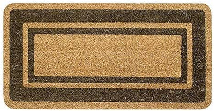 Coconut doormat with colored edge