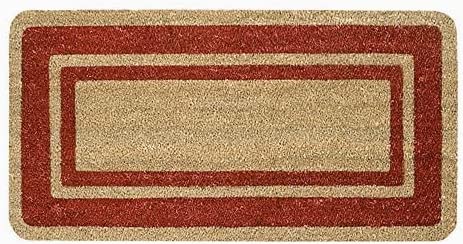 Coconut doormat with colored edge