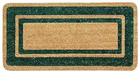 Coconut doormat with colored edge