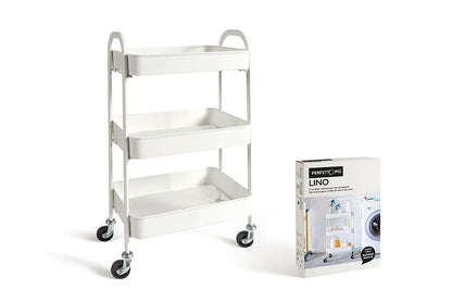 Chariot à linge en métal avec collection Lino