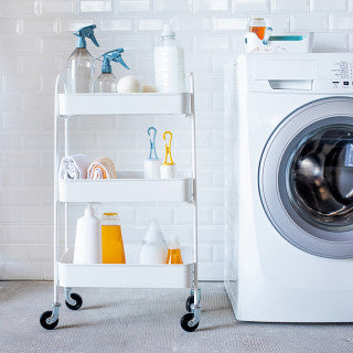 Carrello metallo lavenderia coll Lino