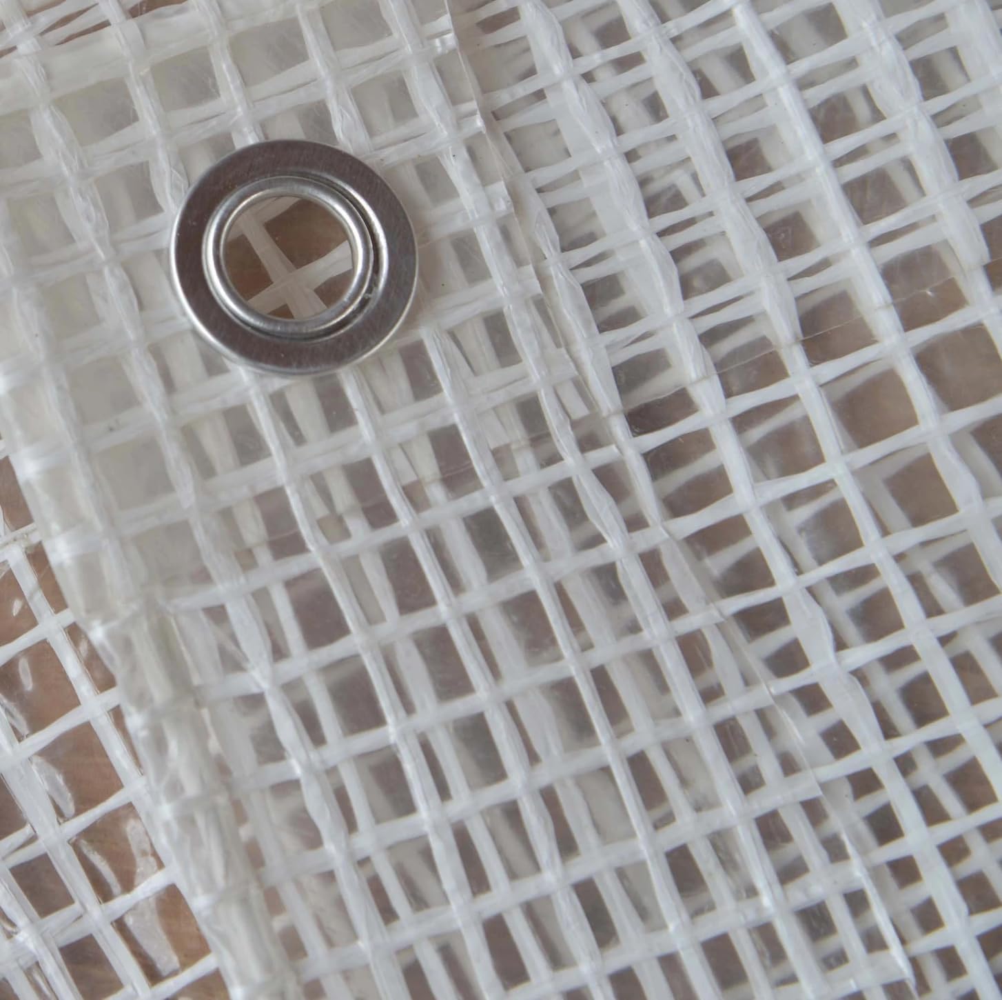 Fercasashop White Mesh Tarpaulin 200x300 cm with Eyelets - Covering and Protection for Outdoor Furniture, Privacy and Insulation for Camping - Furniture Cover