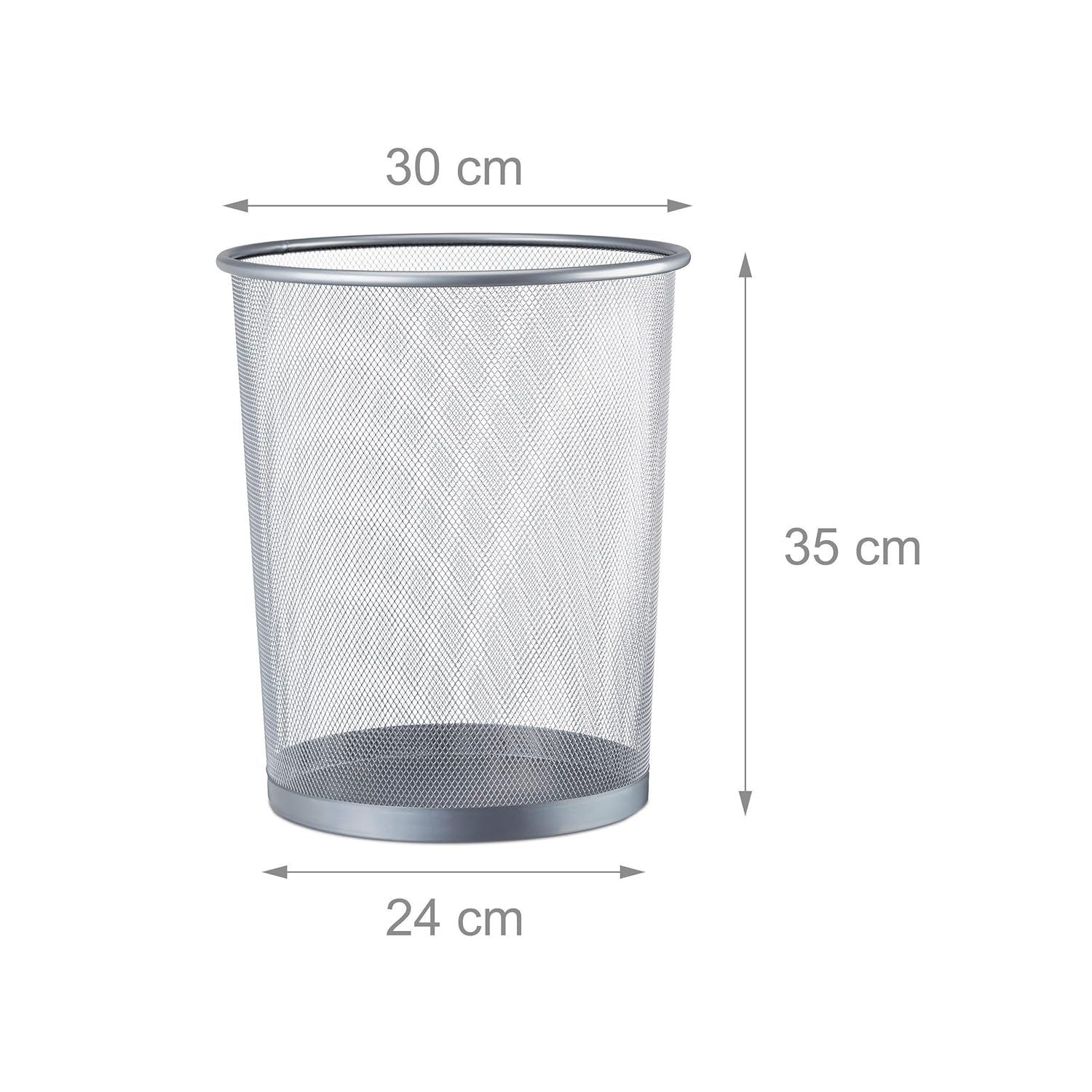 Gettacarte Metallico Traforato H 35 Cm.