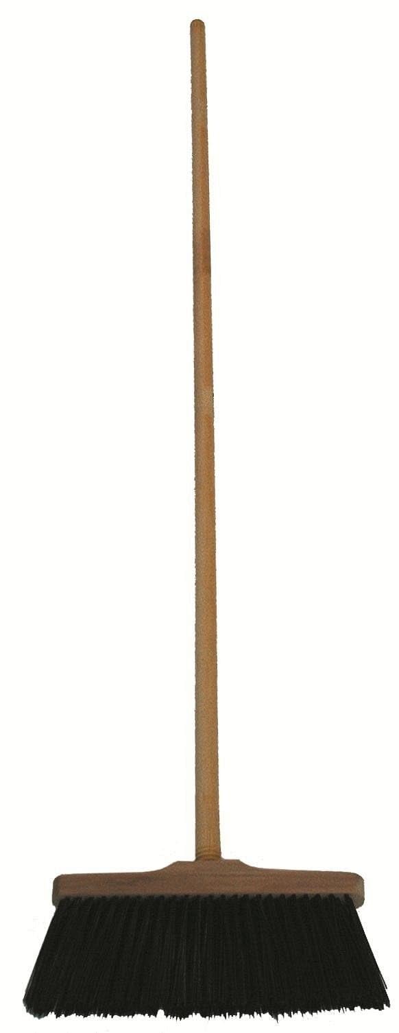 Manico in Legno Naturale, Attacco Vite Universale, per Ogni Tipo di Scopa, Spazzoloni, Spingiacqua Pratico e Robusto