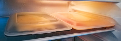 Set 4 Contenitori Salumi e Formaggi 25x17cm - Porta Affettati Impilabili Frigorifero - Lavastoviglie