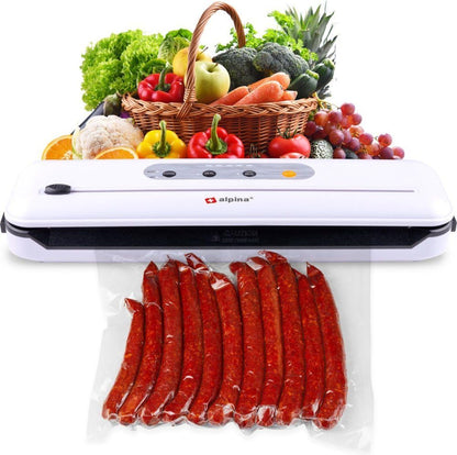 Machine à emballer sous vide Alpina 110 W - Scelleuse alimentaire avec coupe-aliments