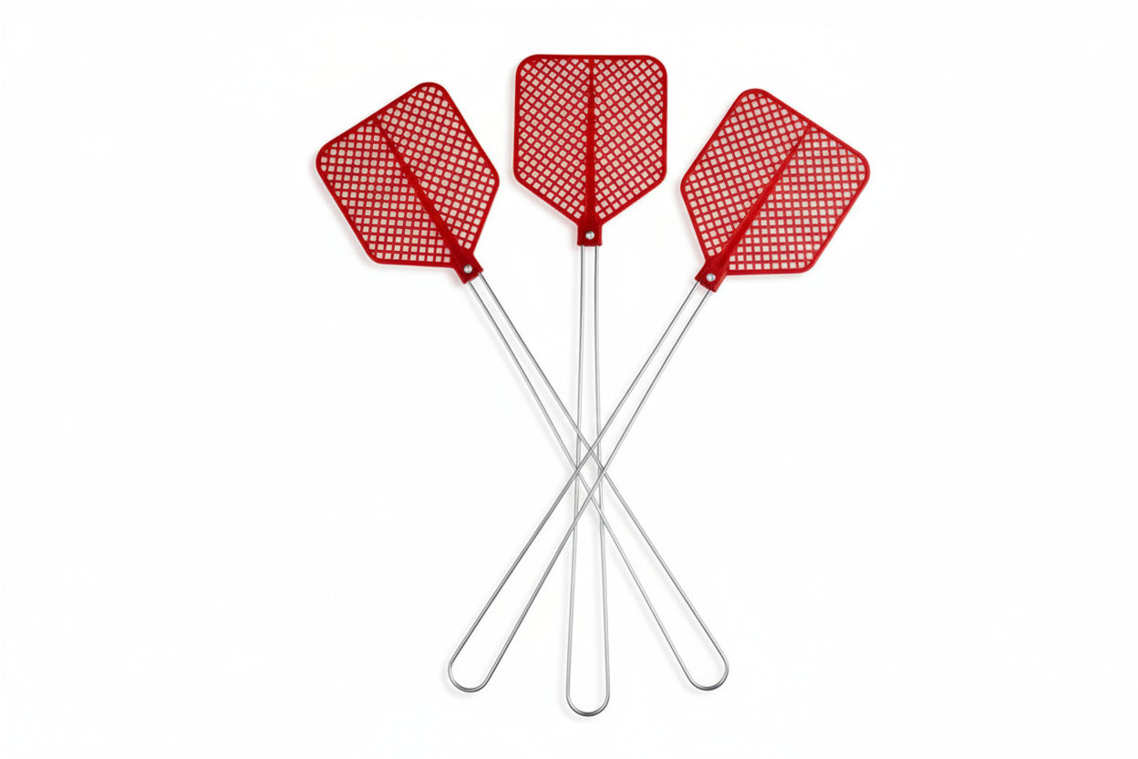 Abbattimosche Manico Ferro Scaccia Mosche Resistente