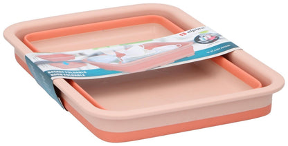 Cesta Pieghevole Salvaspazio 37,5x27,5cm - Organizer Multiuso Richiudibile 6cm - Bagno Cucina Lavanderia