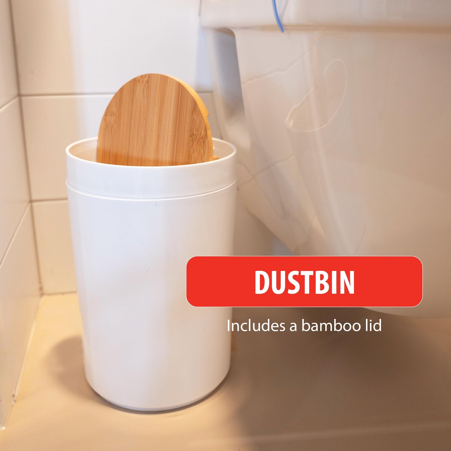 Set da Bagno 6 Pezzi Alpina - Accessori Completi Moderni