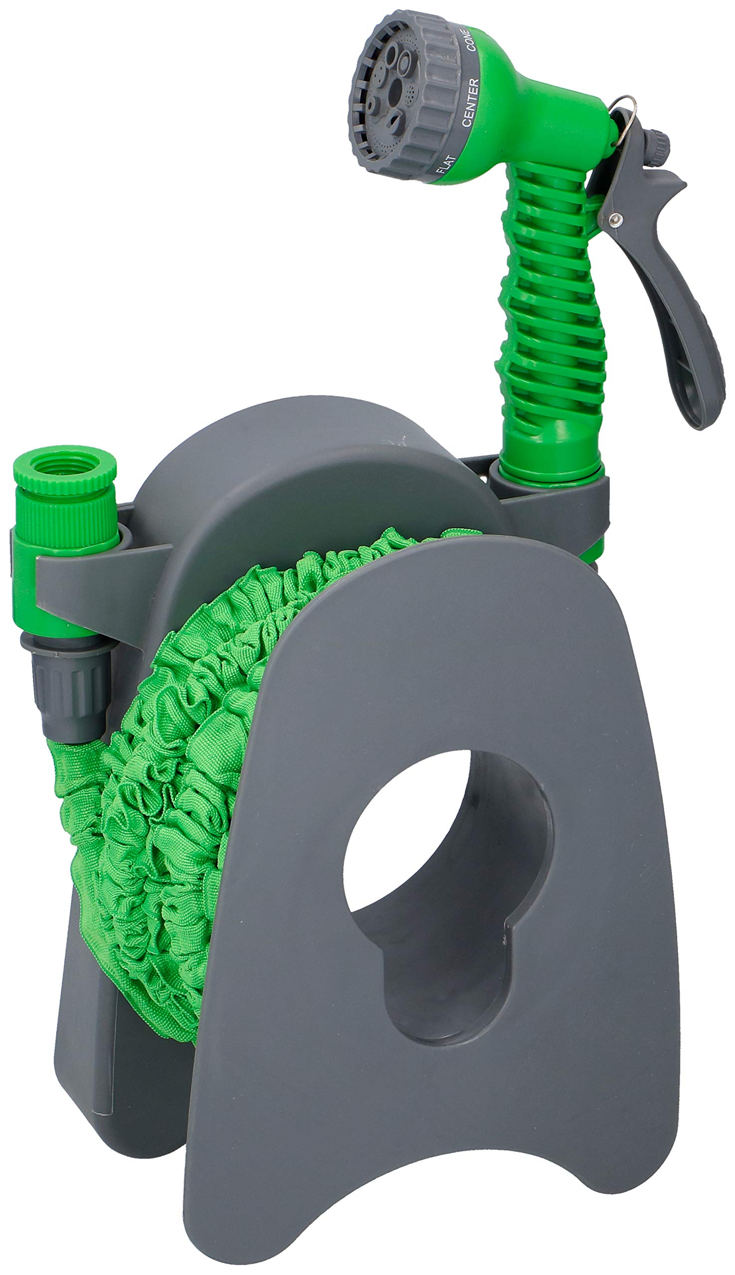 Tubo di Irrigazione Estensibile con Pistola Multi-Jet 7 Funzioni e Il Supporto da Parete, 15 mt