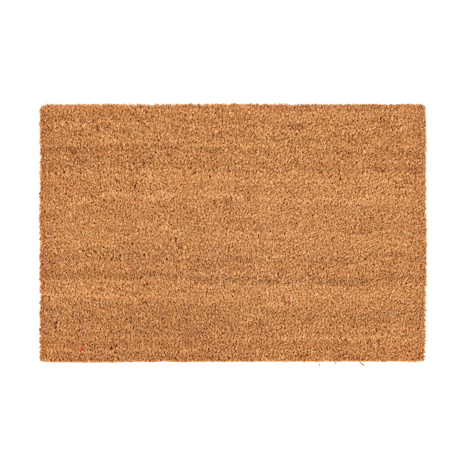 Zerbino Greggio da Interno in Fibra di Cocco, Tappeto con Fondo in PVC Antiscivolo, Robusto e Resistente, Elevata Capacità di Assorbenza, Spessore di 14 mm, Colore Beige