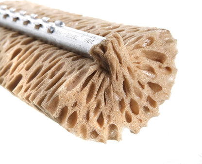 Spazzolone Lavapavimenti con Sistema a Leva, Spugna Ultra Assorbente cm.28, Ferro Verniciato Giallo, per Tutti i Tipi di Pavimento + 1 Ricambio Incluso