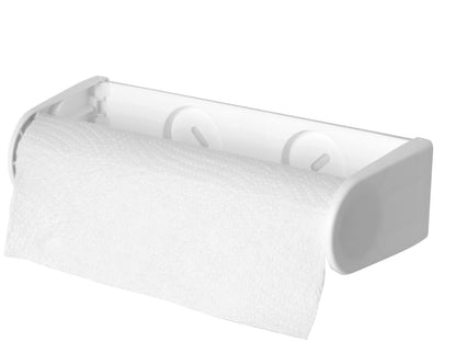 Portarotolo per carta da cucina, bianco, plastica