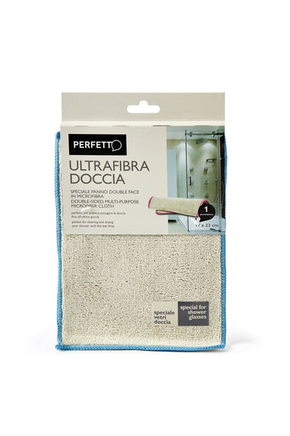 Panno Microfibra Doccia 17x23cm Perfetto - Asciuga e Pulisce Vetri Anti-Calcare