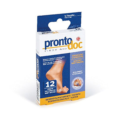 Cerotti per Verruche Mani e Piedi Pronto Doc - 3 Confezione da 12 Pz.