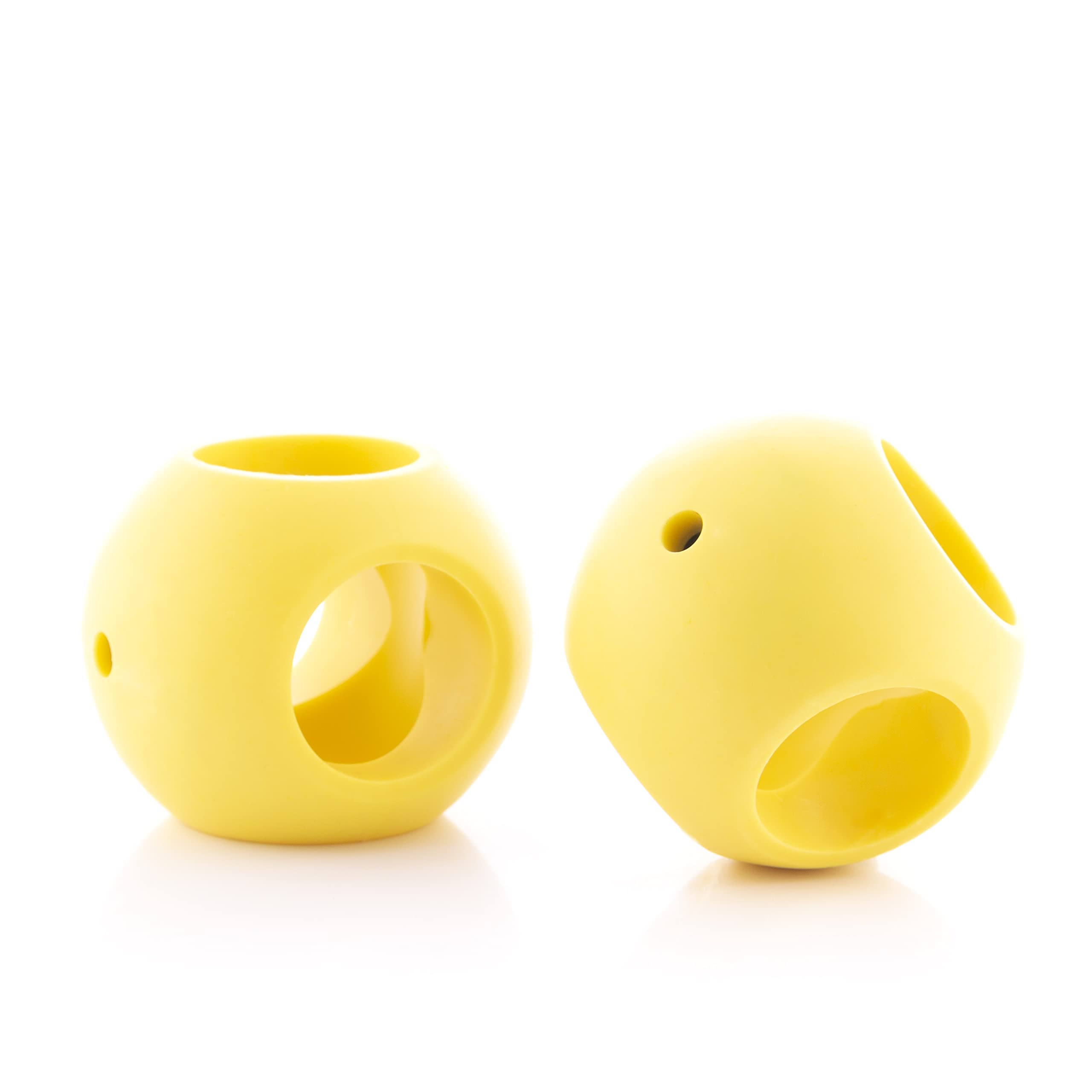 InnovaGoods - Set di 2 Sfere Magnetiche Anticalcare Ioclean, Eco-Friendly, Riutilizzabile, Risparmio Energetico, Ideale per Lavatrici e Lavastoviglie, Giallo, Plastico