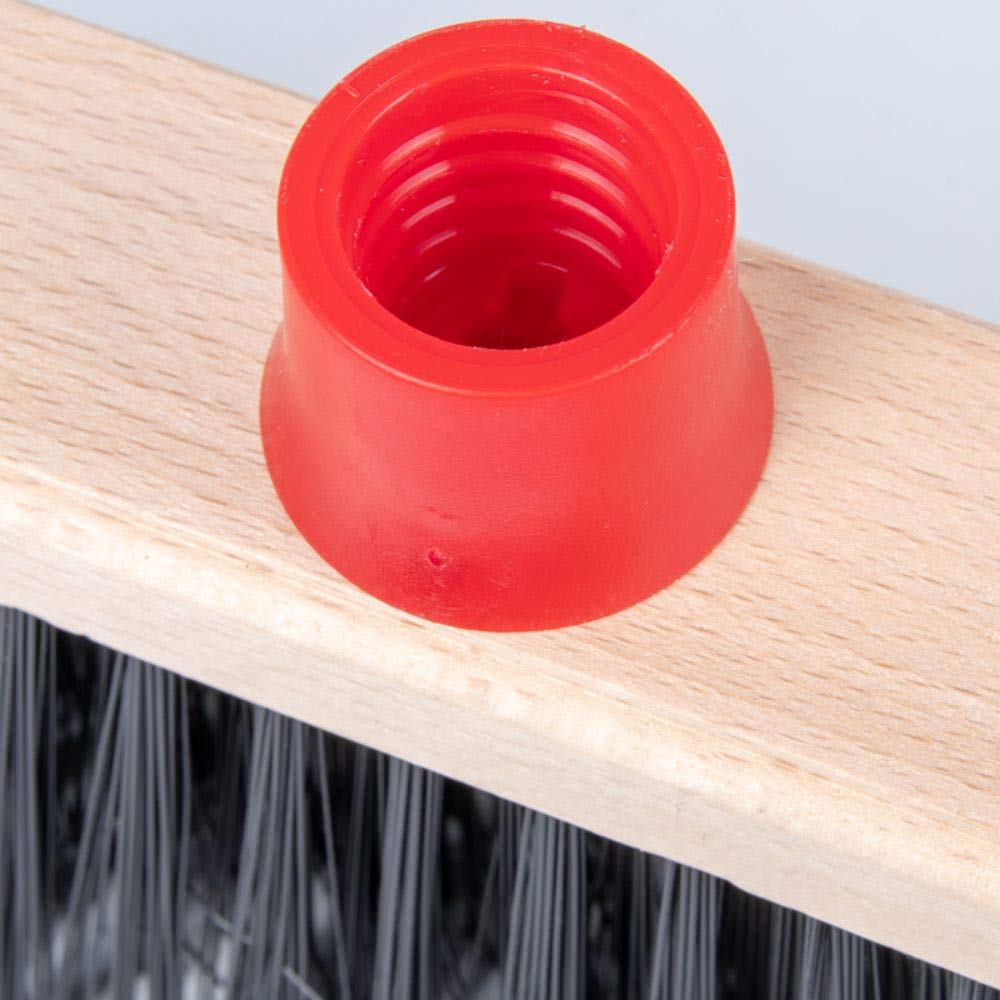 La Briantina Industrial Outdoor Broom for Gardens, Balconies and Driveways, Sturdy with Thick and Stiff Bristles, Width 27.5 cm, Multicolored